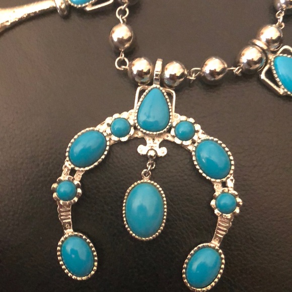 Vintage Jewelry Vintage Squash Blossom Necklace Statement Piece